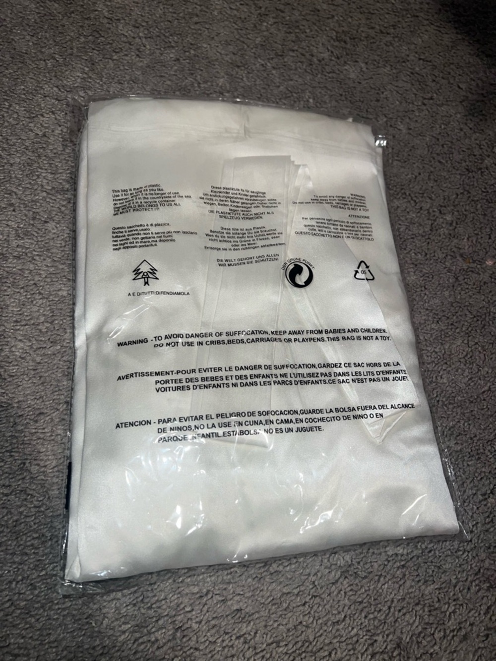 Bride Satin Robe with Gold Script - Picture 4 of 4